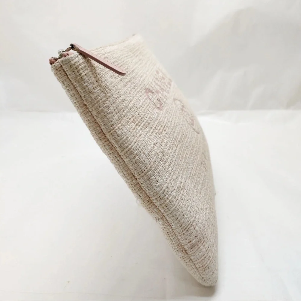 CHANEL Deauville Clutch in Pink Tweed Large